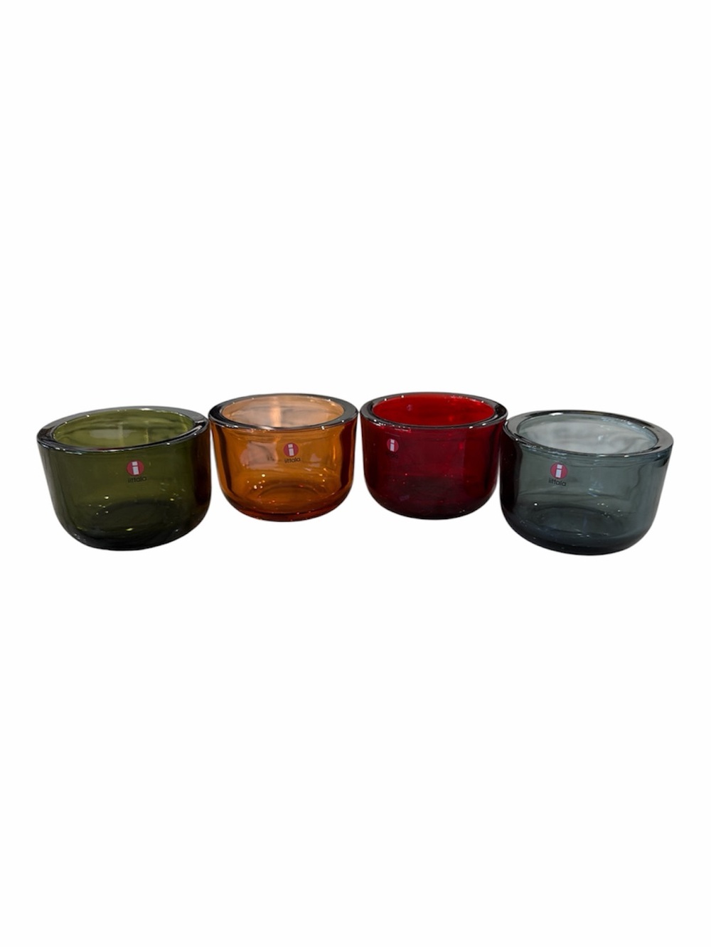 Iittala Valkea Harri Koskinen 2.25” Glass Tealight Candle Holder set of 4